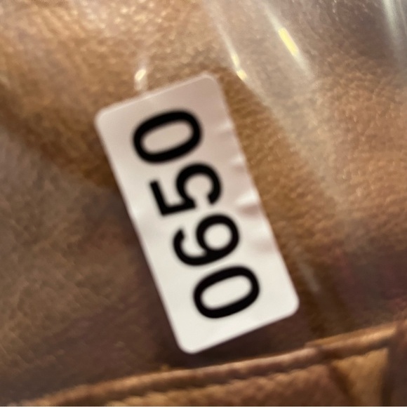 Fossil Crossbody Vintage Leather tan brown 0650 pebble silver flap zipper - Picture 11 of 13